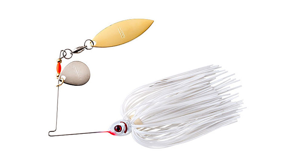 Booyah Tandem Blade Spinnerbait, 3/16oz, Snow White, BYBT36615