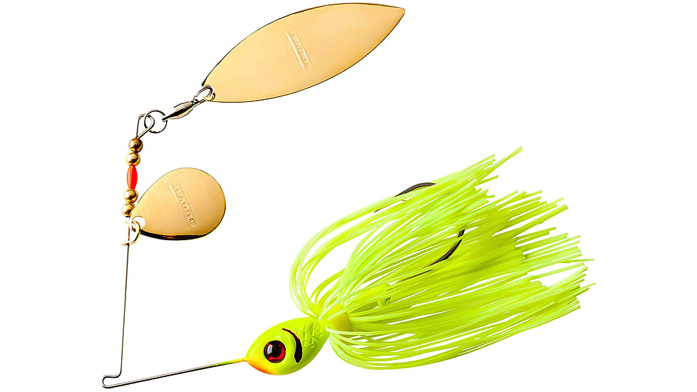 Booyah Tandem Blade Spinnerbait, 1/4oz, Chartreuse, BYBT14617