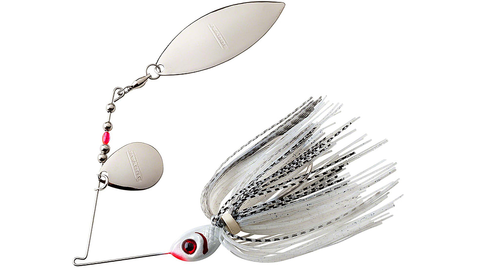 Booyah Tandem Blade Spinnerbait, 3/8oz, Silver Shad, BYBT38635