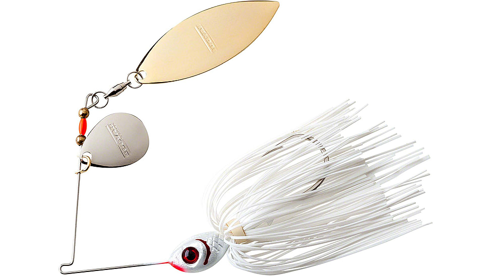 Booyah Tandem Blade Spinnerbait, 1/4oz, Snow White, BYBT14615