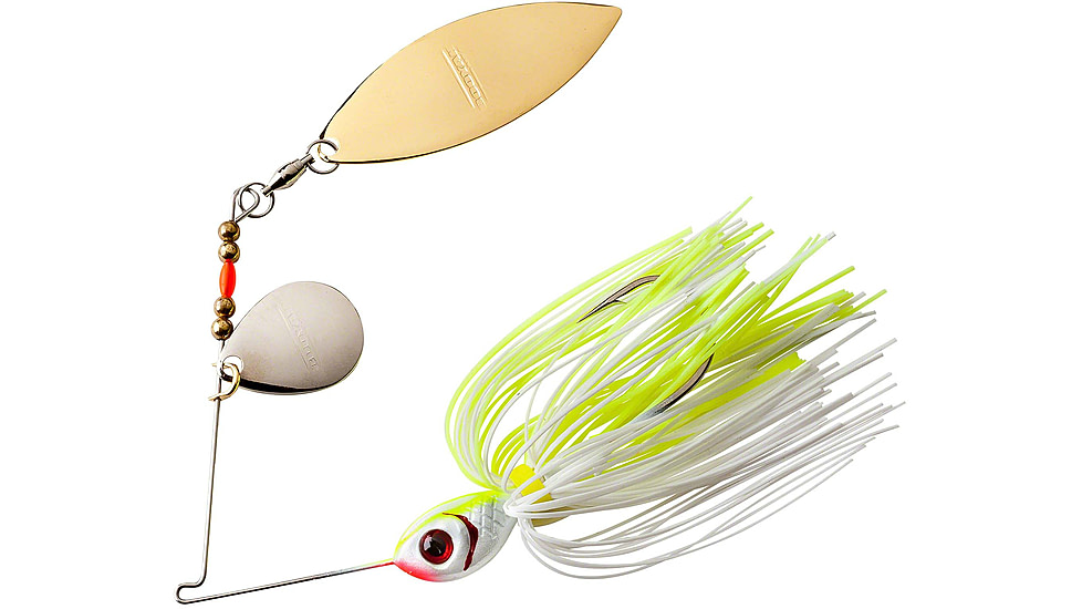 Booyah Tandem Blade Spinnerbait, 1/4oz, White Chartreuse, BYBT14616