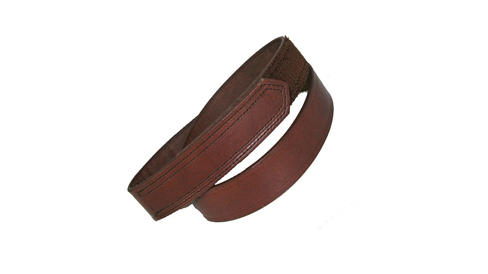 Boston Leather 1 1/2 Hook And Loop Tipped Belt, Cordovan - 6630-BRN-1-28