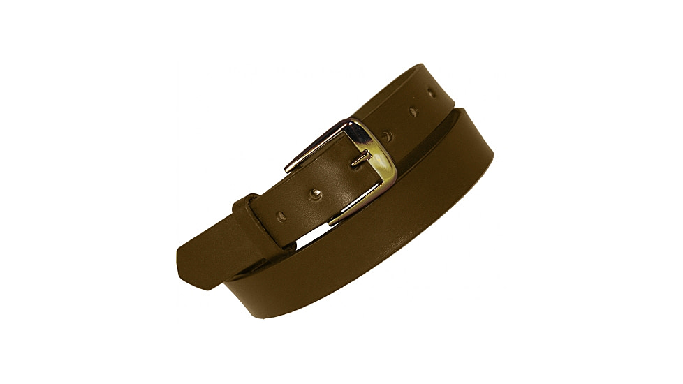 Boston Leather 1 1/4 No Lines Off Duty Belt, Brown - 6580NL-BRN-1-42-GLD