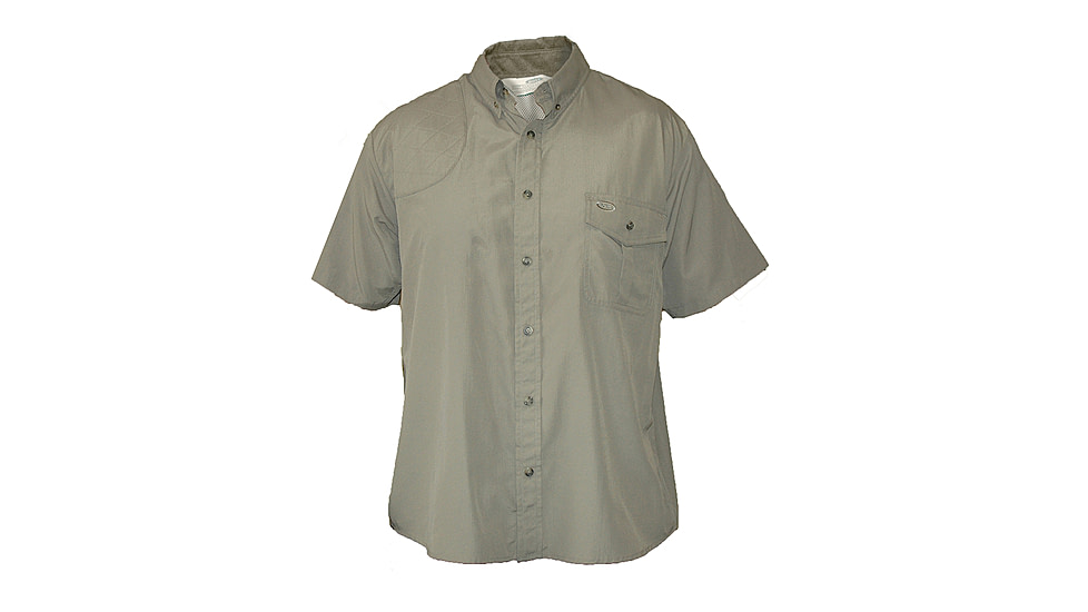 Boyt Harness Mens Hu151 Short Sleeve Mesh Back Quick Dry Shirt, Sage, Medium 43115