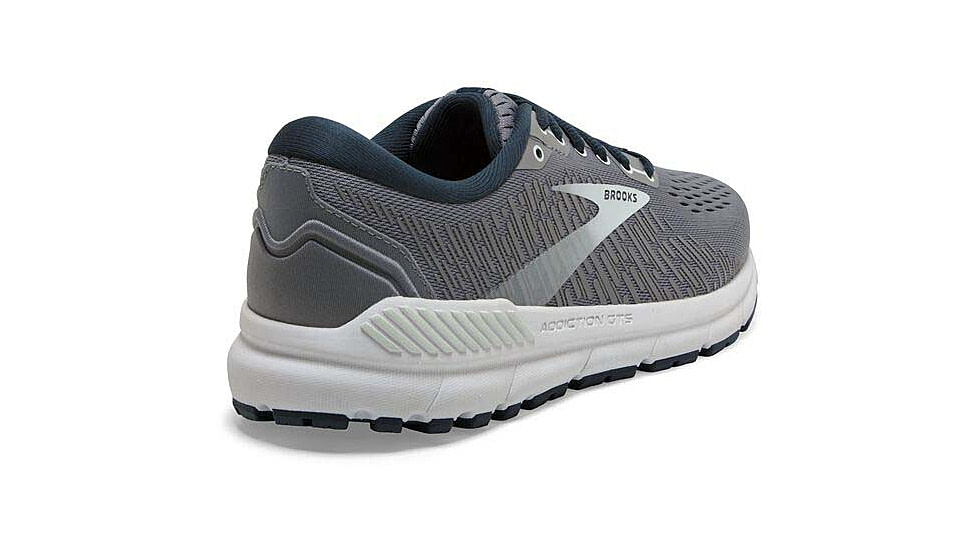 Brooks Addiction GTS 15 Running Shoes - Womens, Wide, Grey/Navy/Aqua, 8.5, 1203521D099.085