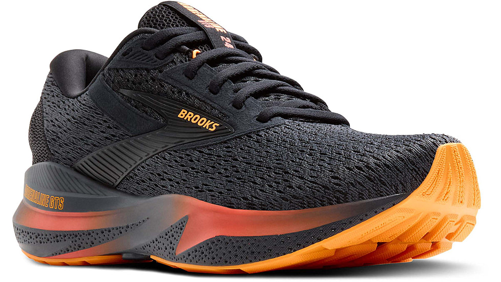 Brooks Adrenaline GTS 24 Road Running Shoes - Mens, Black/Ebony/Burnt Sienna, 11.0 US/Medium, 1104371D066.110