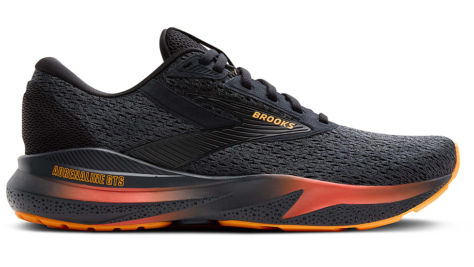 Brooks Adrenaline GTS 24 Road Running Shoes - Mens, Black/Ebony/Burnt Sienna, 11.0 US/Medium, 1104371D066.110