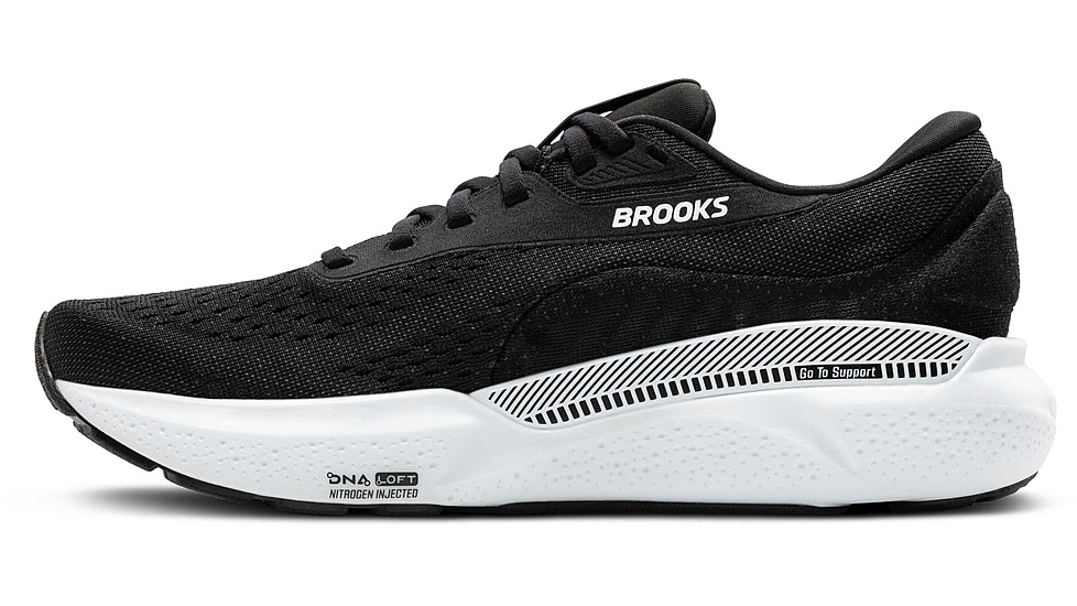 Brooks Adrenaline GTS 24 Road Running Shoes - Mens, Black/White, 9.0 US/Medium, 1104371D087.090