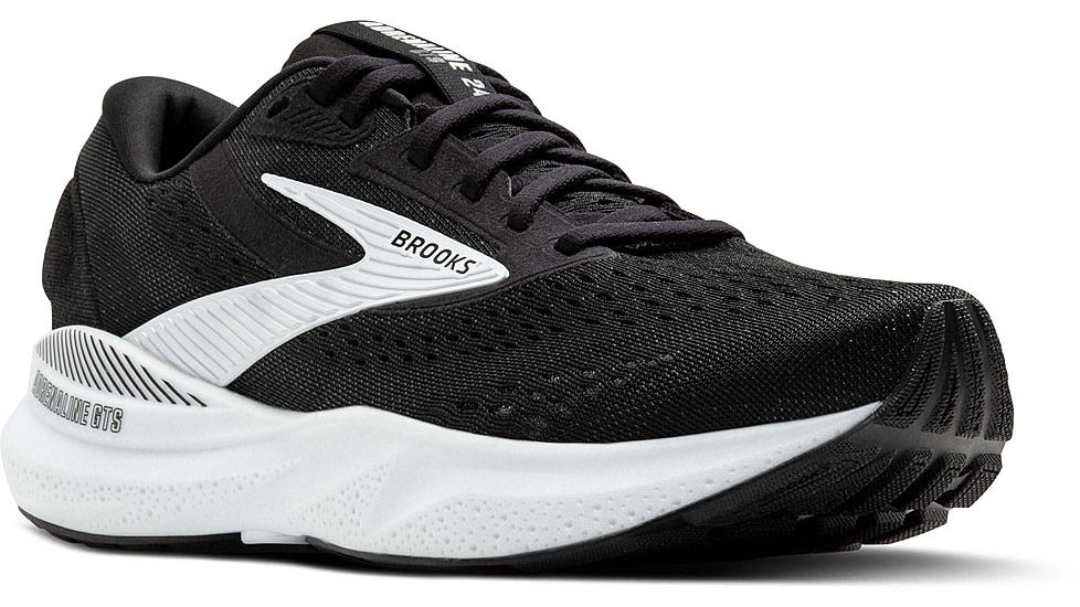 Brooks Adrenaline GTS 24 Road Running Shoes - Womens, Black/White, 6.5 US/Medium, 1204261B087.065