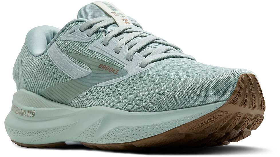 Brooks Adrenaline GTS 24 Road Running Shoes - Womens, Cloud Blue/Coconut/Portabella, 8.0 US/Medium, 1204261B445.080