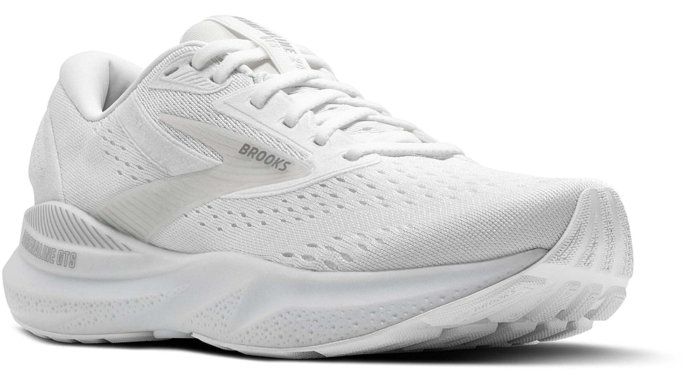 Brooks Adrenaline GTS 24 Road Running Shoes - Womens, White/Oyster/Alloy, 6.5 US/Medium, 1204261B148.065