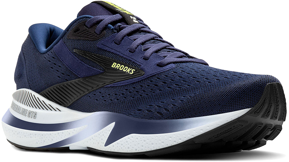 Brooks Adrenaline GTS 24 Running Shoes - Mens, Peacoat/Black/Sharp Green, 13 US, 1104371D423.130