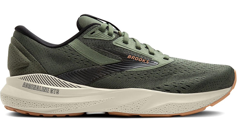 Brooks Adrenaline GTS 24 Running Shoes - Mens, Thyme/Black/Pelican, 9 US, 1104371D302.090