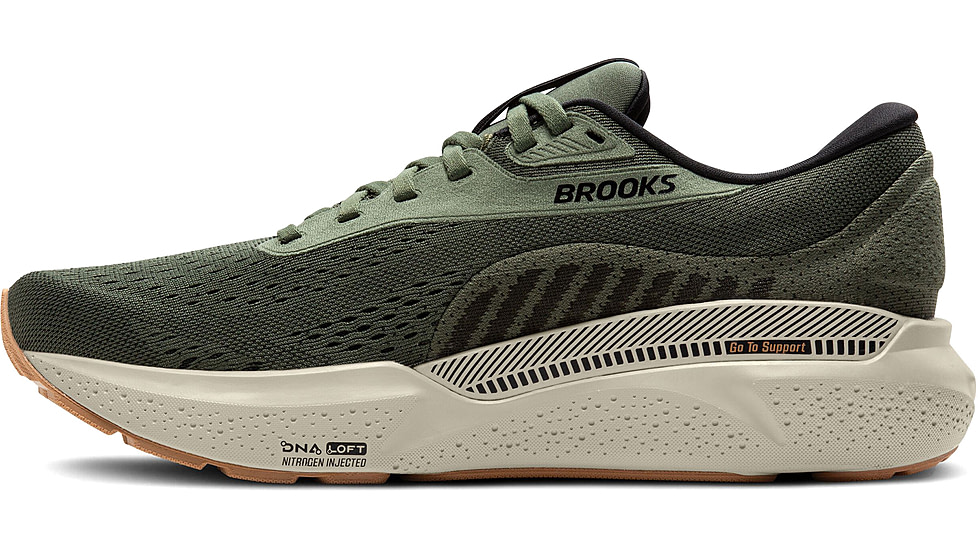 Brooks Adrenaline GTS 24 Running Shoes - Mens, Thyme/Black/Pelican, 9 US, 1104371D302.090