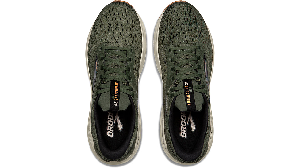 Brooks Adrenaline GTS 24 Running Shoes - Mens, Thyme/Black/Pelican, 9 US, 1104371D302.090