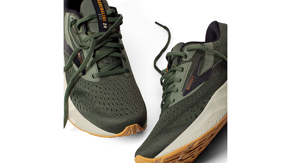 Brooks Adrenaline GTS 24 Running Shoes - Mens, Thyme/Black/Pelican, 9 US, 1104371D302.090