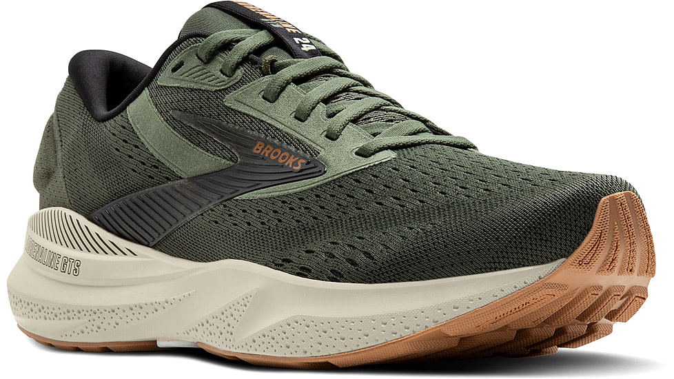 Brooks Adrenaline GTS 24 Running Shoes - Mens, Thyme/Black/Pelican, 9 US, 1104371D302.090