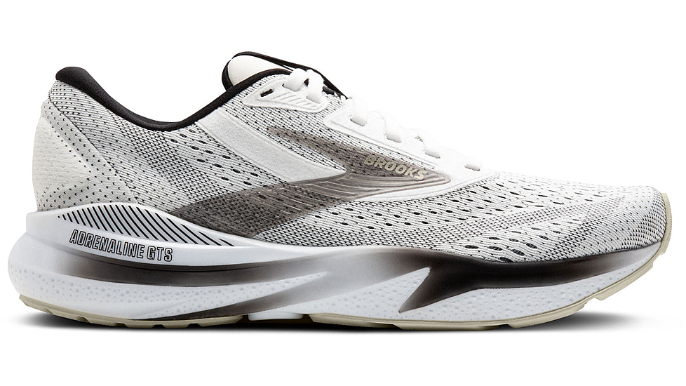 Brooks Adrenaline GTS 24 Running Shoes - Mens, White/Black/Pelican, 11.5 US, 1104371D126.115