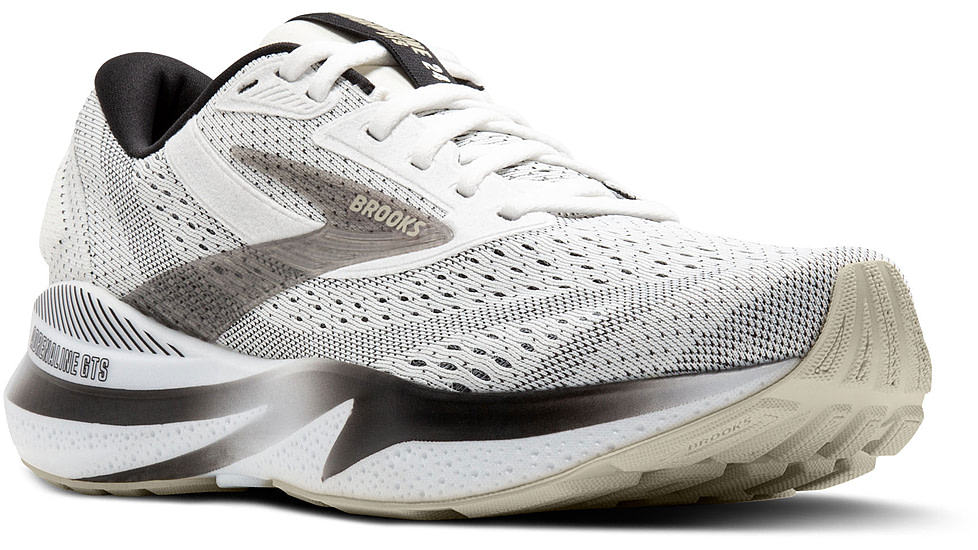 Brooks Adrenaline GTS 24 Running Shoes - Mens, White/Black/Pelican, 11.5 US, 1104371D126.115