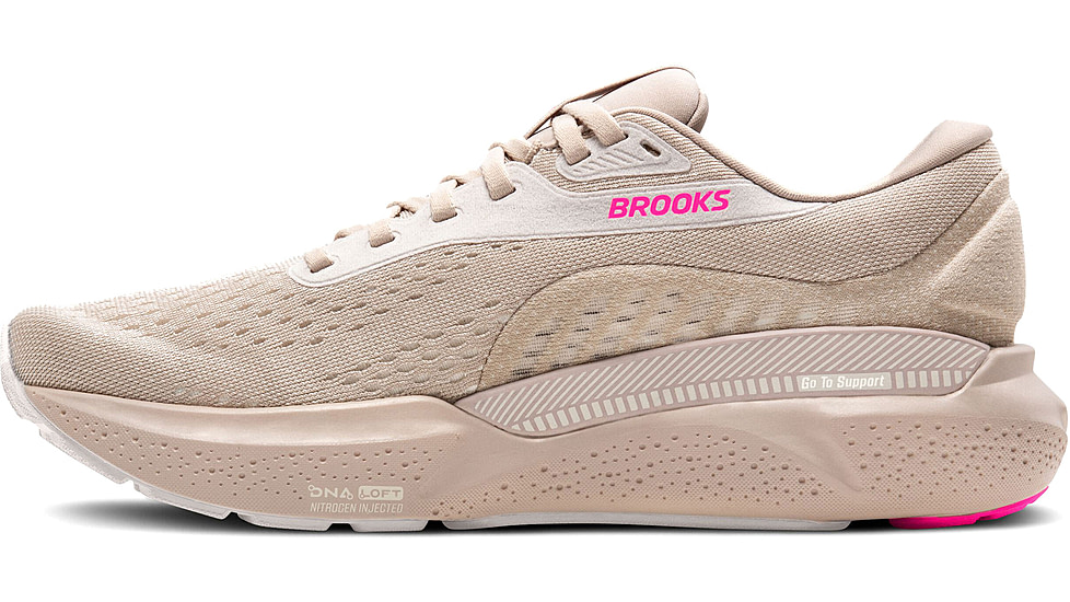 Brooks Adrenaline GTS 24 Running Shoes - Womens, Chateau Grey/Coconut/Pink, 8.5 US, 1204261B159.085