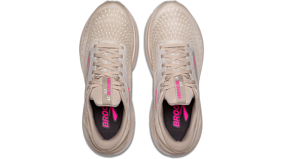 Brooks Adrenaline GTS 24 Running Shoes - Womens, Chateau Grey/Coconut/Pink, 8.5 US, 1204261B159.085