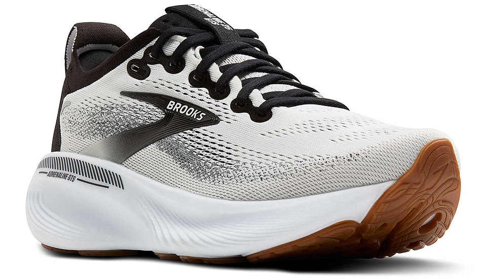 Brooks Adrenaline GTS 25 - Womens Road Running Shoes, White/Black/White, 8.5 US, 1204431D189.085