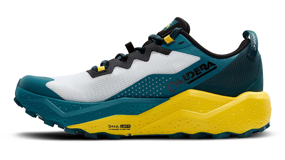 Brooks Caldera 8 Trailrunning Shoes - Mens, Bit of Blue/Quince/Celestial, 9.0 US/Medium, 1104401D131.090