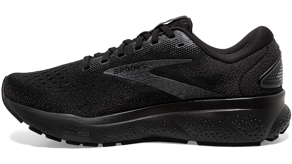 Brooks Ghost 16 Road Running Shoes - Mens, Black/Black/Ebony, 11.5 US/Medium, 1104181D020.115