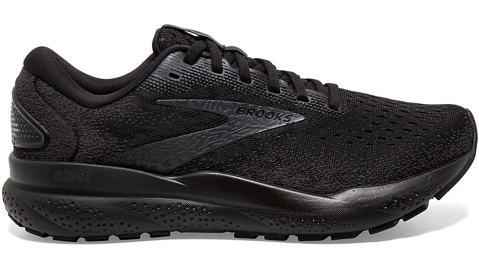 Brooks Ghost 16 Road Running Shoes - Mens, Black/Black/Ebony, 11.5 US/Medium, 1104181D020.115
