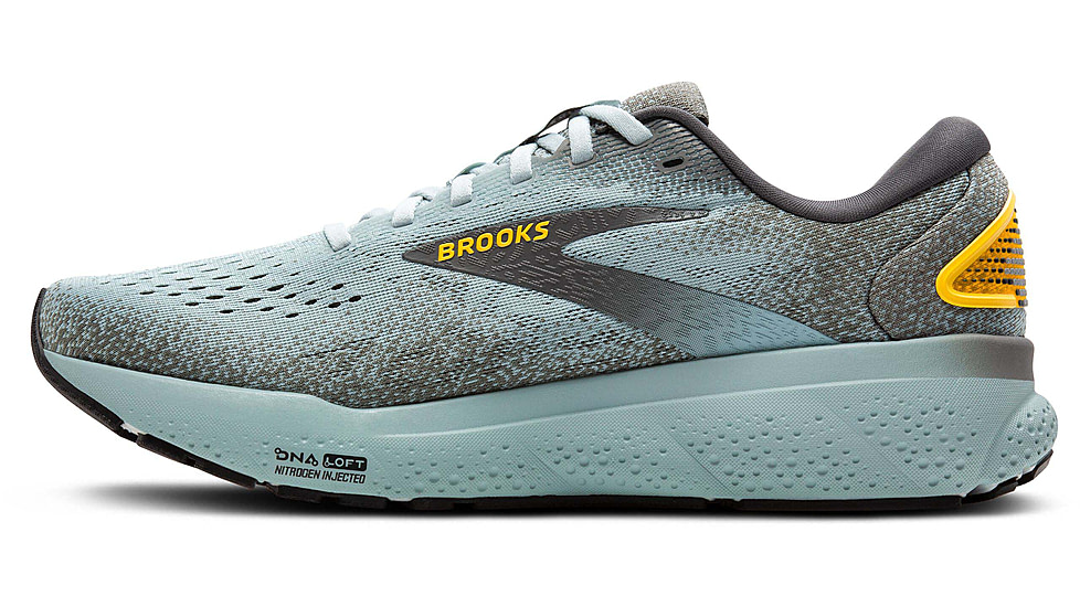 Brooks Ghost 16 Road Running Shoes - Mens, Cloud/Grey/Gold, 9.5 US/Medium, 1104181D432.095