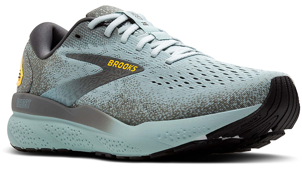 Brooks Ghost 16 Road Running Shoes - Mens, Cloud/Grey/Gold, 9.5 US/Medium, 1104181D432.095