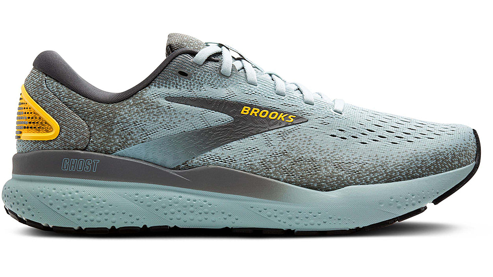 Brooks Ghost 16 Road Running Shoes - Mens, Cloud/Grey/Gold, 9.5 US/Medium, 1104181D432.095