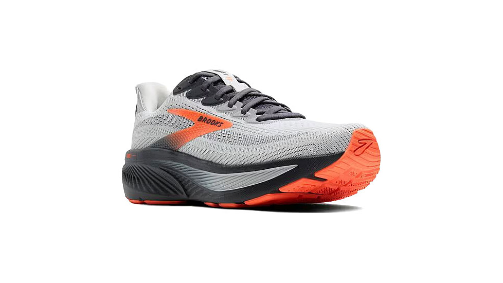 Brooks Ghost 17 Rosd Running Shoes - Men's, Oyster Mushroom/Orange/Ebony, 8.5, 1D, 1104421D048.085