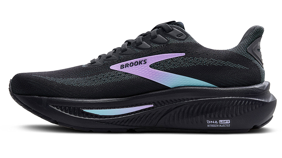 Brooks Ghost 17 Road Running Shoes - Womens, Grey/Clearwater/Purple, 6.5, 1B, 1204311B081.065