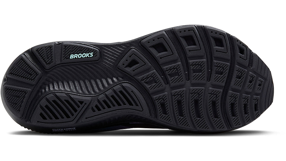 Brooks Ghost 17 Road Running Shoes - Womens, Grey/Clearwater/Purple, 6.5, 1B, 1204311B081.065