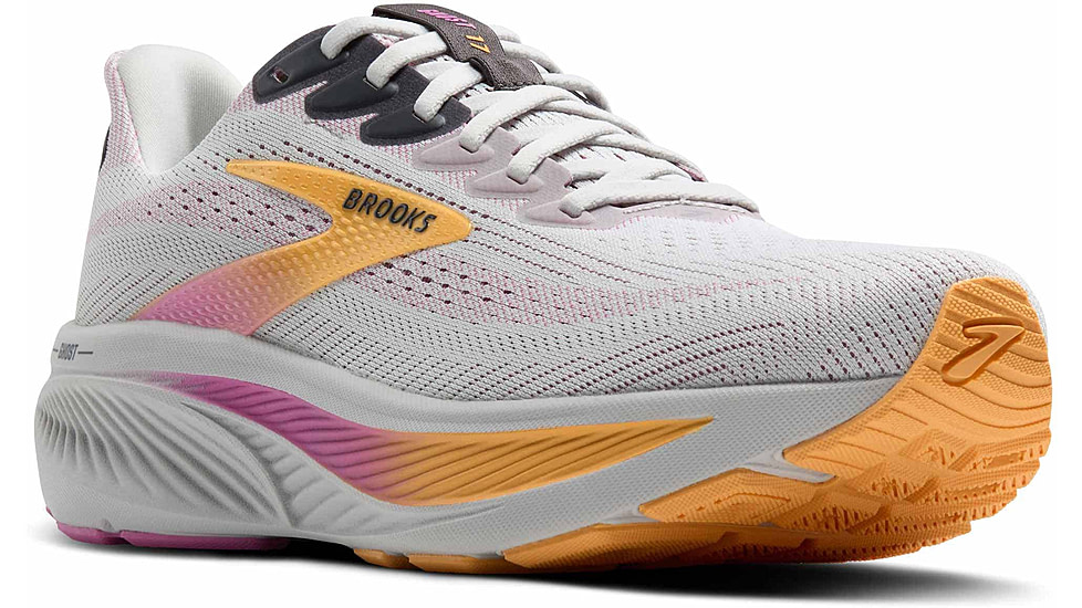 Brooks Ghost 17 Road Running Shoes - Womens, Oyster/Apricot/Pink, 9.5 US/Medium, 1204311B070.095