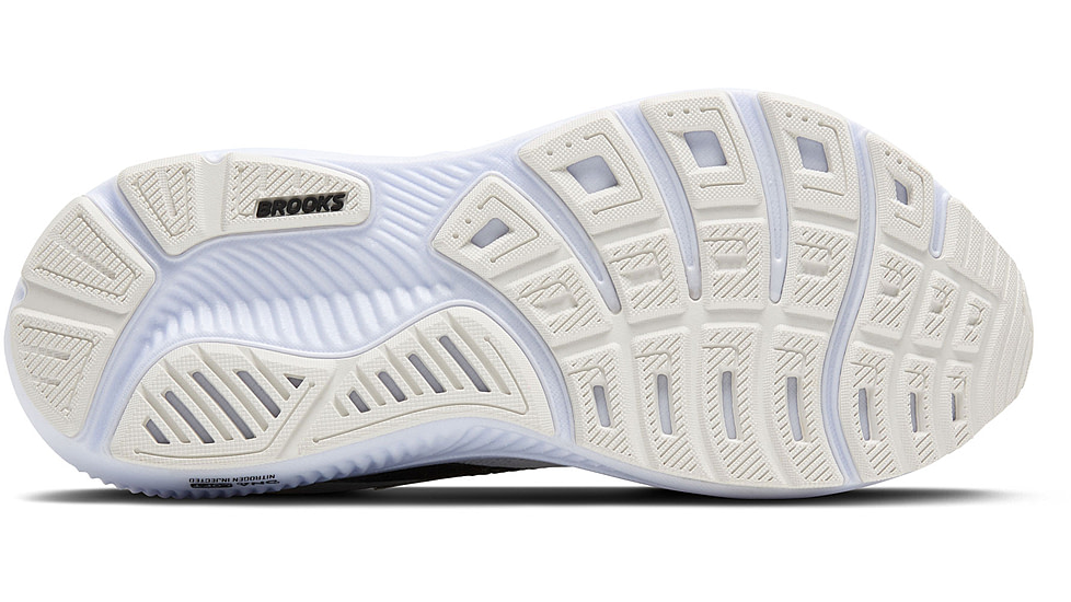 Brooks Ghost 17 Road Running Shoes - Womens, White/Black/Rose Gold, 9, 1B, 1204311B105.090