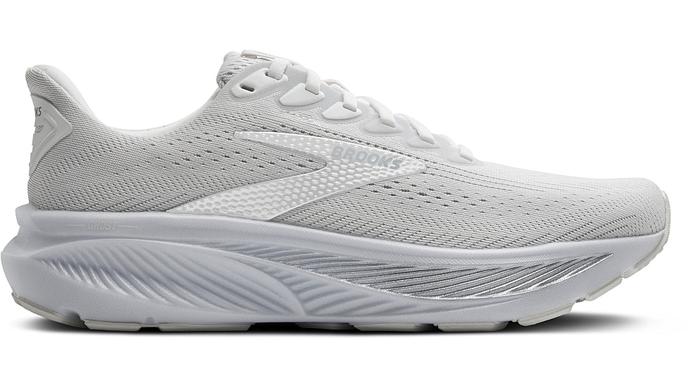 Brooks Ghost 17 Road Running Shoes - Womens, White/White/Grey, 6, 1B, 1204311B151.060