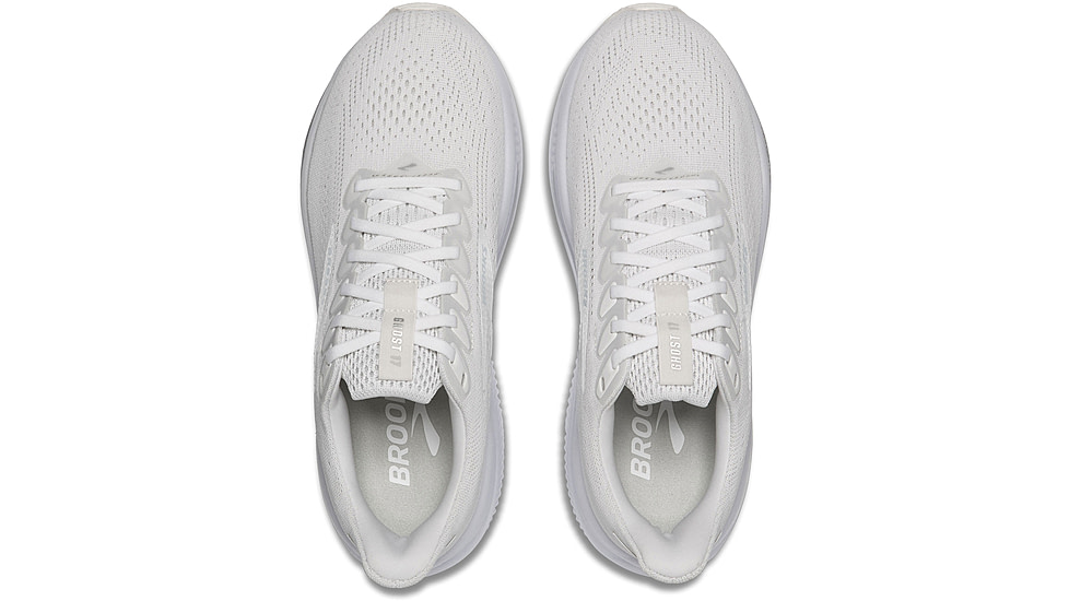 Brooks Ghost 17 Road Running Shoes - Womens, White/White/Grey, 6, 1B, 1204311B151.060