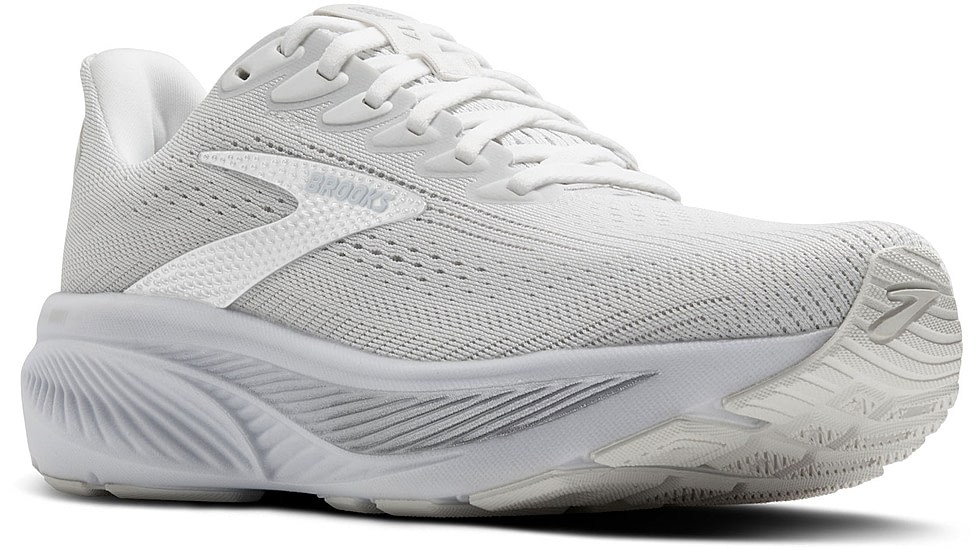 Brooks Ghost 17 Road Running Shoes - Womens, White/White/Grey, 6, 1B, 1204311B151.060