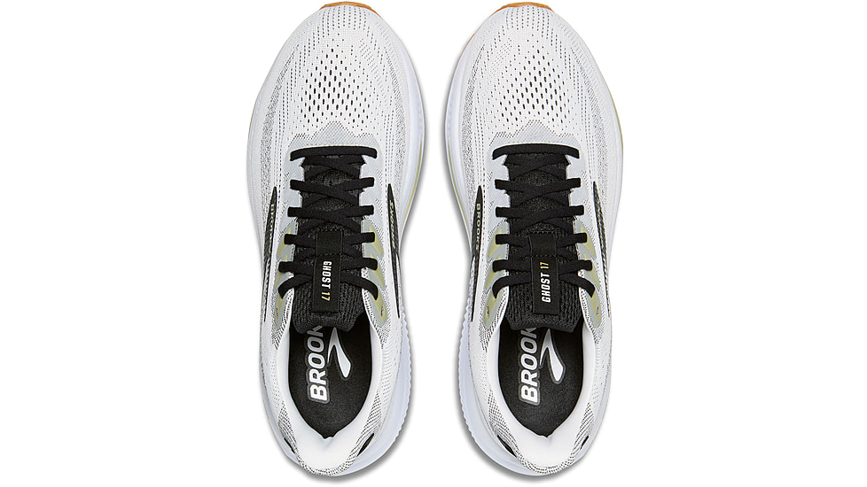 Brooks Ghost 17 Rosd Running Shoes - Mens, White/Black/Tea, 12, 1D, 1104421D191.120