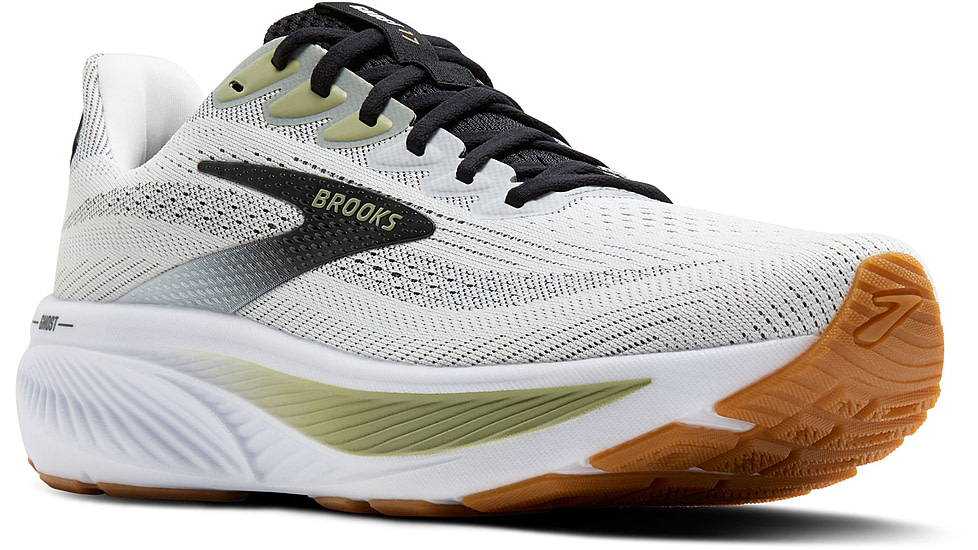 Brooks Ghost 17 Rosd Running Shoes - Mens, White/Black/Tea, 12, 1D, 1104421D191.120