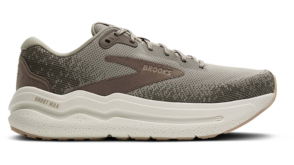 Brooks Ghost Max 2 Road Running Shoes - Mens, London Fog/Falcon/Coconut, 9.5 US/Medium, 1104311D240.095