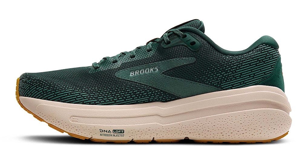 Brooks Ghost Max 2 Road Running Shoes - Mens, Pine Grove/North Atlantic/Grey, 10.5 US/Medium, 1104311D324.105