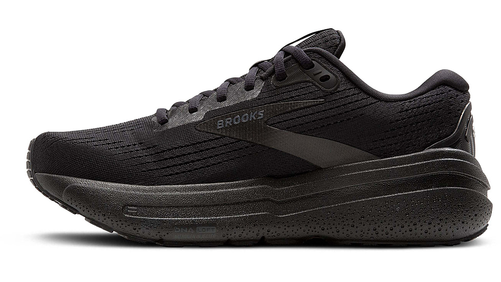 Brooks Ghost Max 2 Road Running Shoes - Womens, Black/Black/Ebony, 8.5 US/Wide, 1204201D020.085