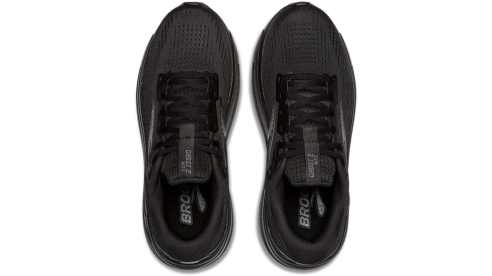 Brooks Ghost Max 2 Road Running Shoes - Womens, Black/Black/Ebony, 8.5 US/Wide, 1204201D020.085