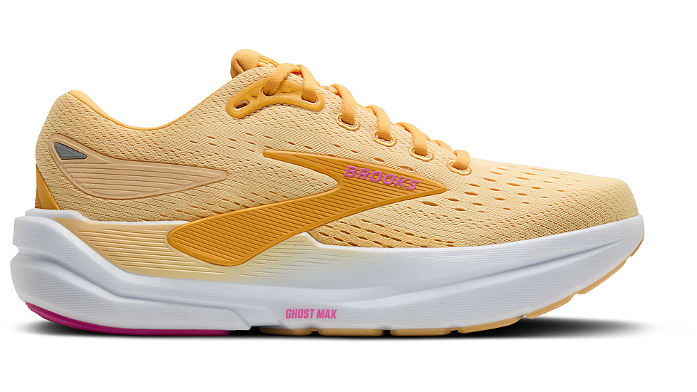 Brooks Ghost Max 3 Road Running Shoes - Womens, Apricot/Apricot/Super Pink, 8.5, 1B, 1204571B876.085