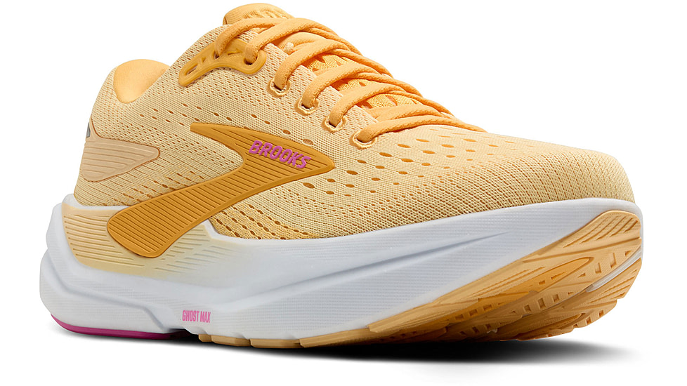 Brooks Ghost Max 3 Road Running Shoes - Womens, Apricot/Apricot/Super Pink, 8.5, 1B, 1204571B876.085
