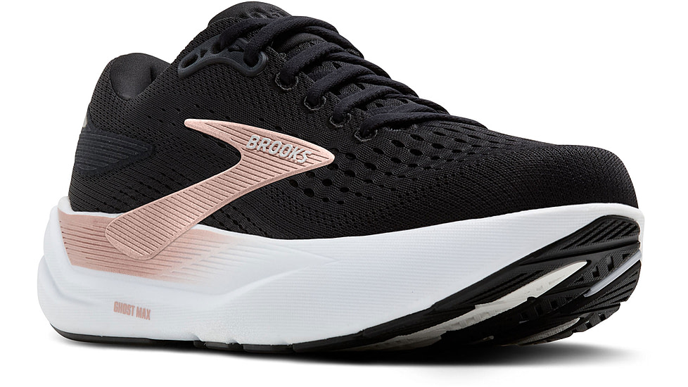 Brooks Ghost Max 3 Road Running Shoes - Womens, Black/black/Rose Gold, 9.5, 1B, 1204571B043.095