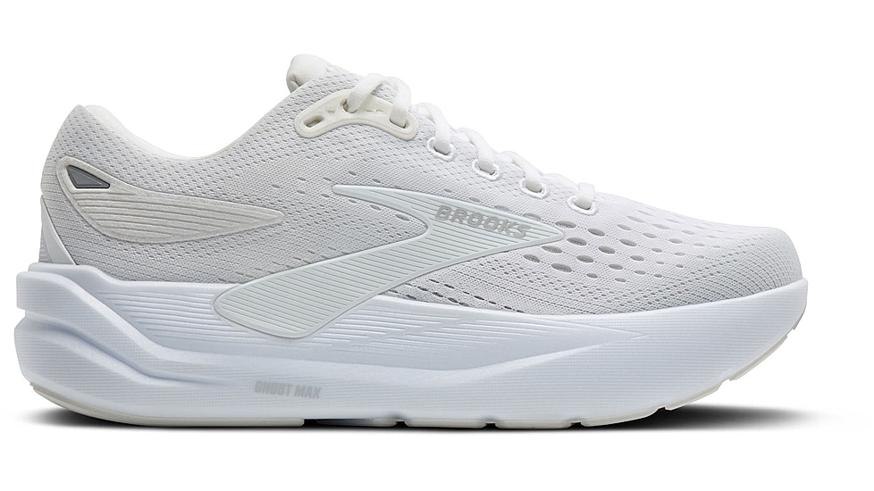 Brooks Ghost Max 3 Road Running Shoes - Womens, White/White, 7.5, 1B, 1204571B142.075